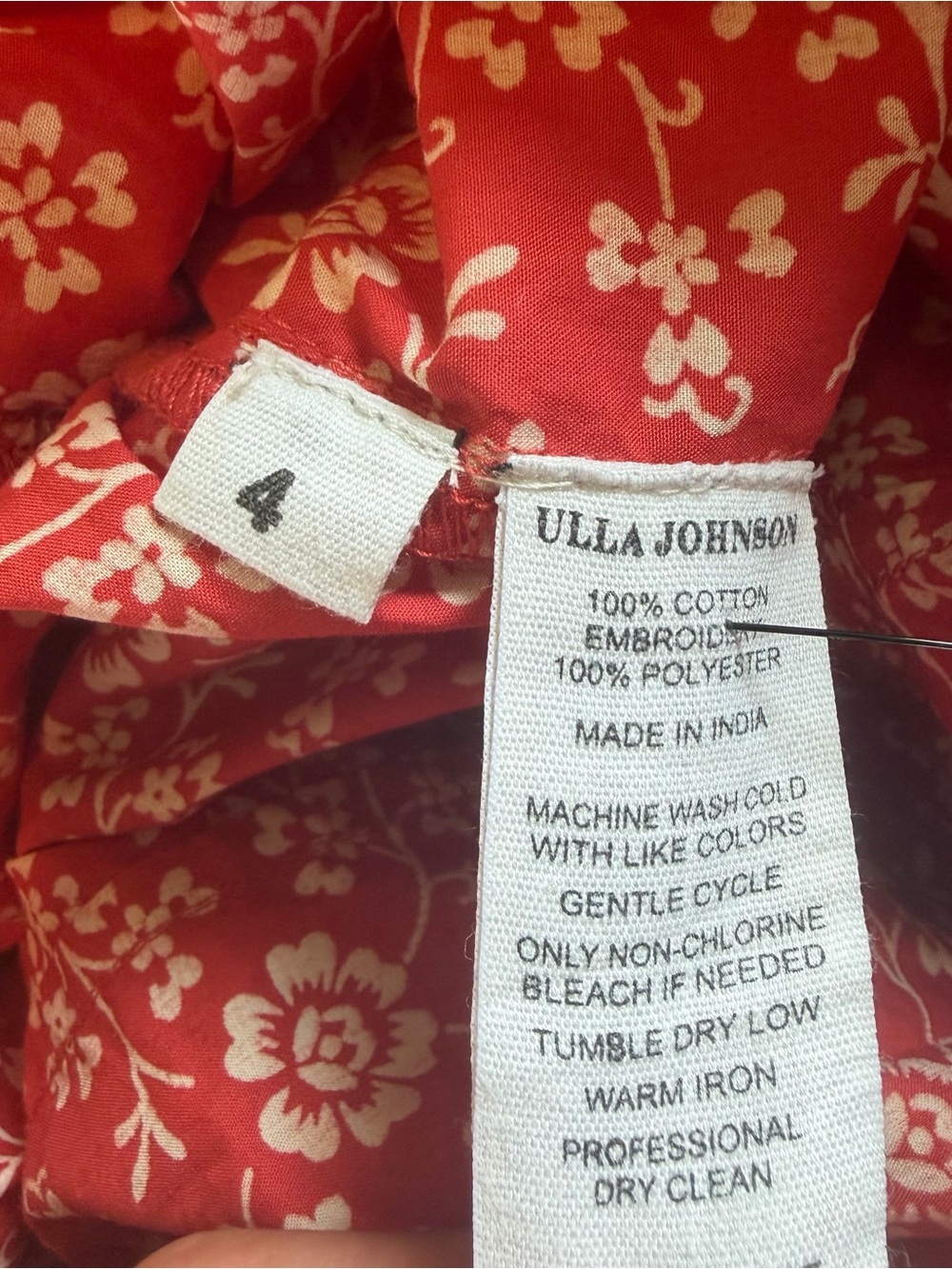 Ulla Johnson Landon Jumpsuit Poppy Floral NWT - Picture 10 of 10